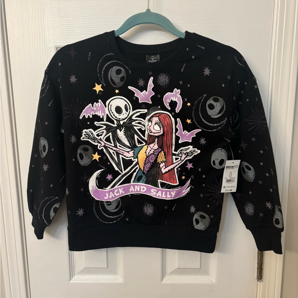 Disney Black Jack and Sally Sweatshirt